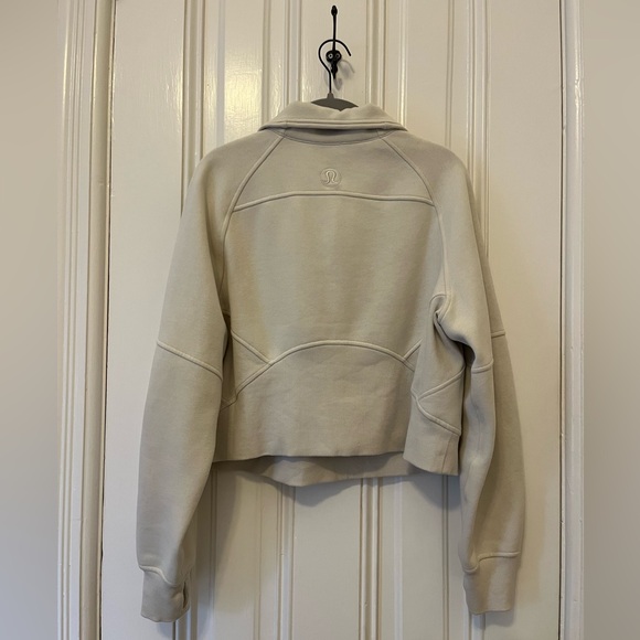 Lululemon Scuba Oversized Funnel-Neck Half Zip Bone XS/S - Picture 3 of 6
